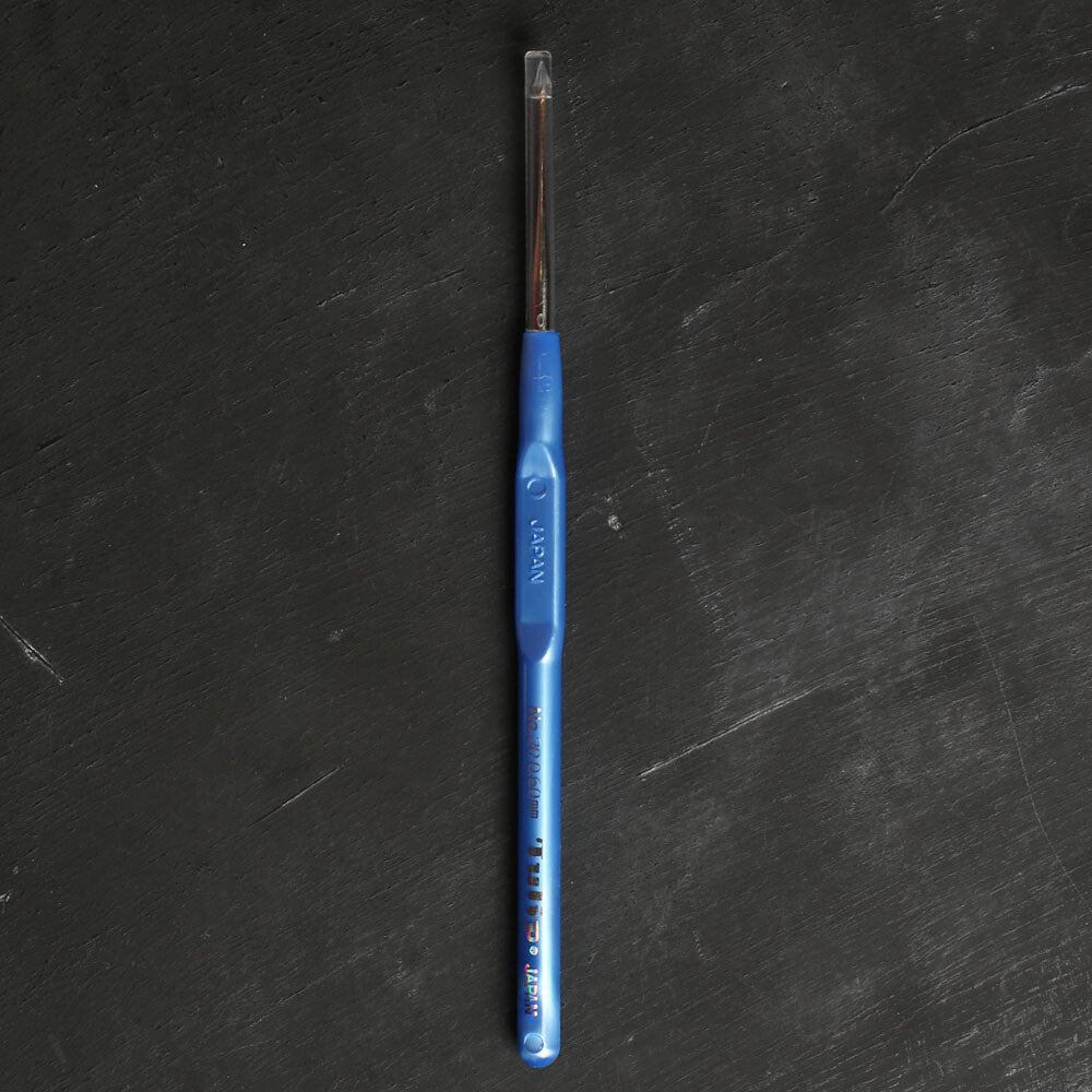 Tulip No:20 0,60 mm Mavi Plastik Saplı Dantel Tığ - T-9G